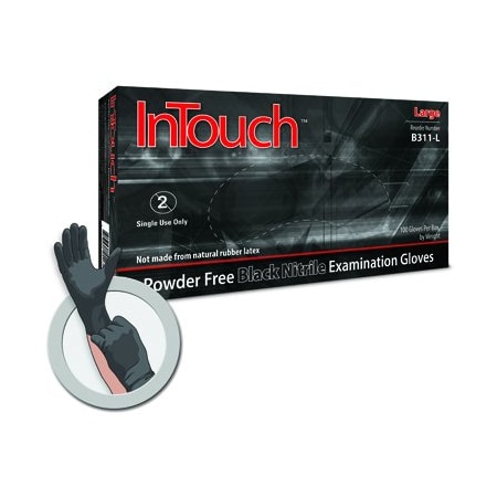 NITRILE NTOUCH PF BLK GLOVE SM 100/BX